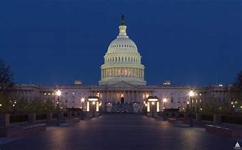 U.S. Capitol at dusk